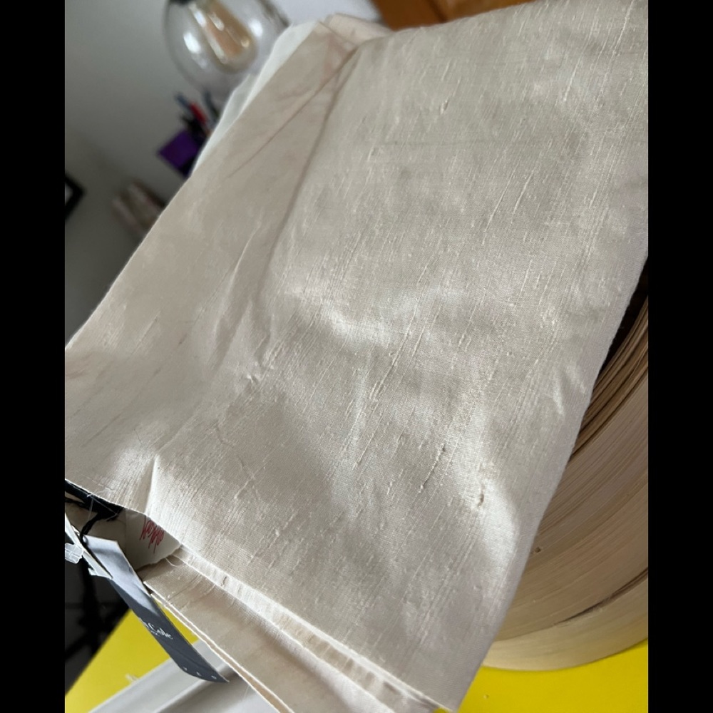 NWT Vintage Kenneth Cole raw silk “Eve” wrap or shaw.  Cream color.